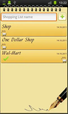 Shopping List android App screenshot 2